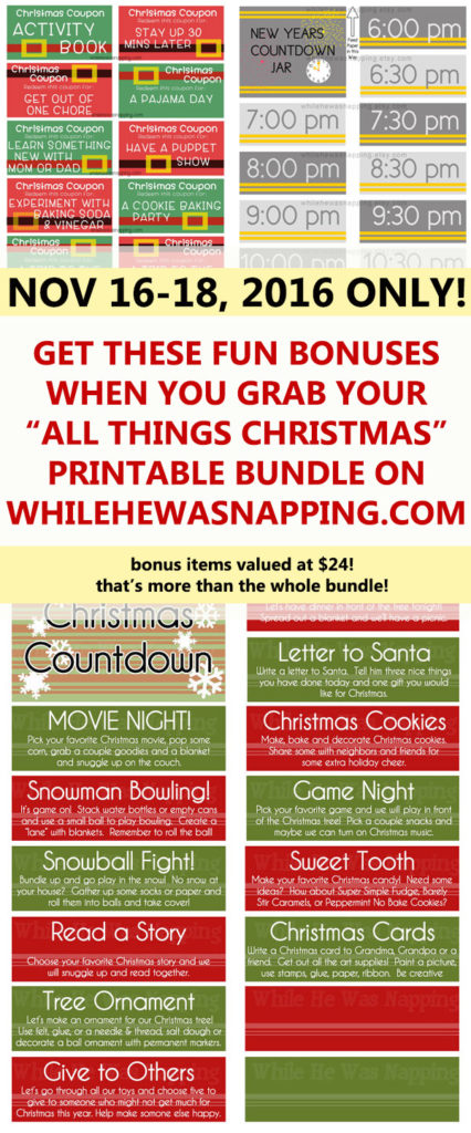 all things christmas bundle sneak peek bonus items