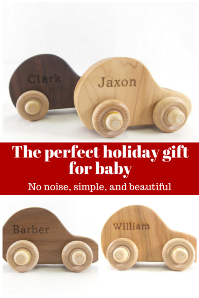 Kid's Personalized Gifts Wooden Car Duo for Kids