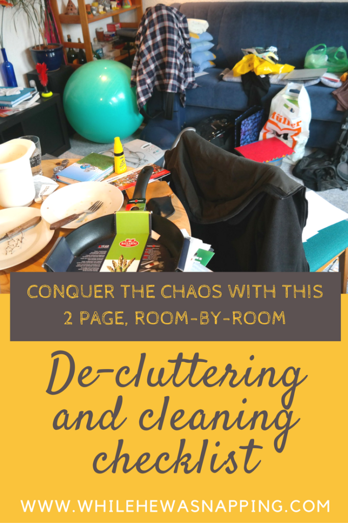 Conquer the Clutter Chaos Cleaning Checklist