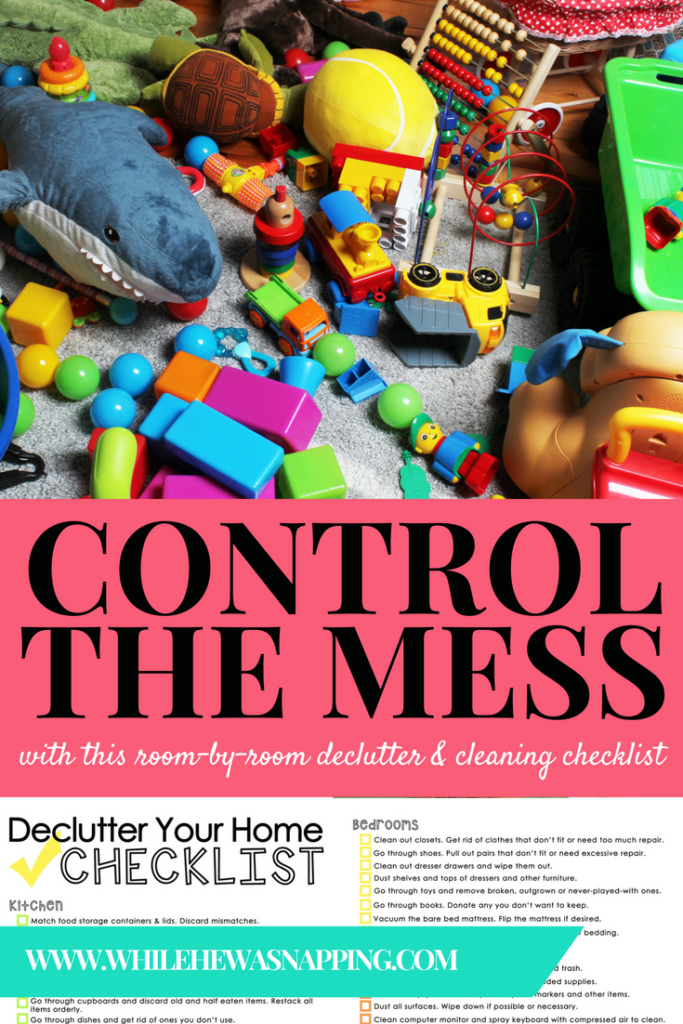 Control the Mess Cleaning Checklist