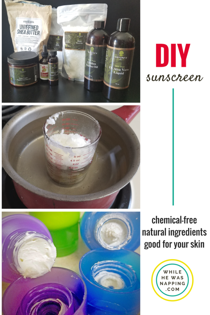DIY Sunscreen made with natural ingredients that are good for your skin