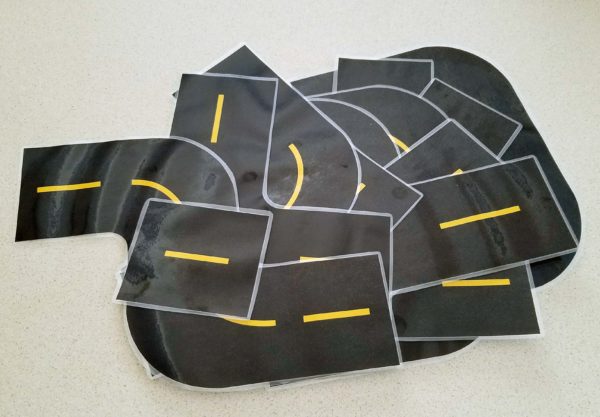 Printable Race Track Road Laminated Track Pieces