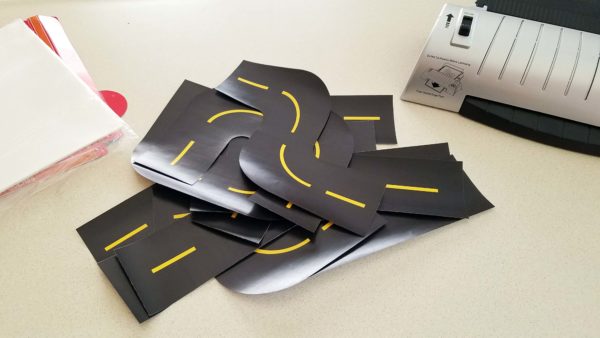 Printable Race Track Road Track Pieces Cut Out