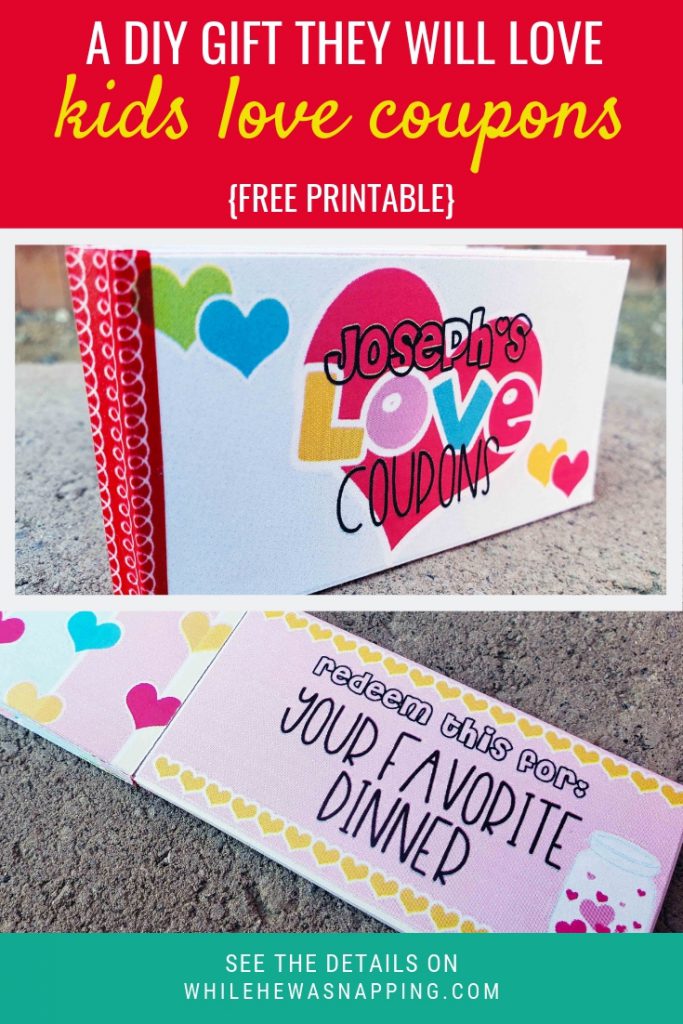 DIY Gift for Kids Love Coupons
