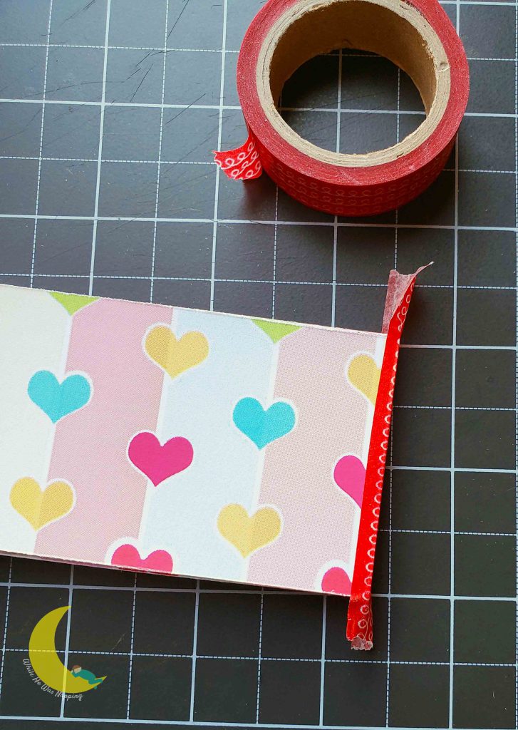 Kids Valentine DIY Love Coupons Washi Binding