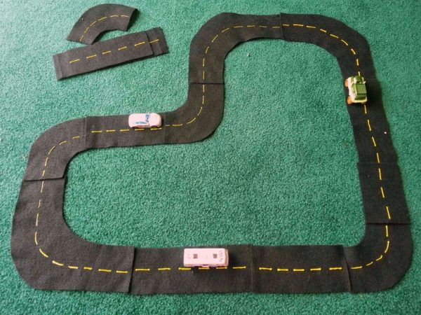 Kid's Felt Road & Track Set | While He Was Napping