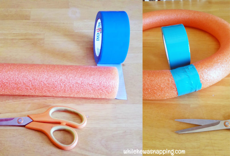 Pool Noodle DIY Toss Game | While He Was Napping