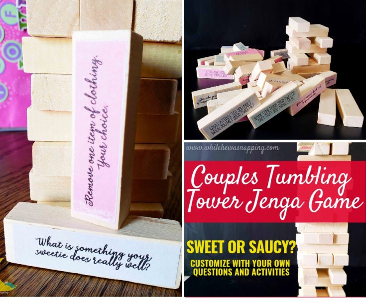 Couples Jenga: The Perfect At Home Date Night Game